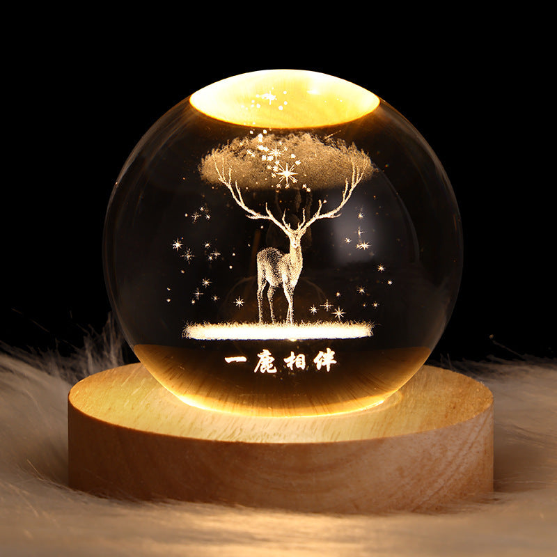 Globe™ – 3D Crystal Galaxy Lamp