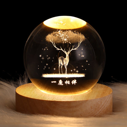 Globe™ – 3D Crystal Galaxy Lamp