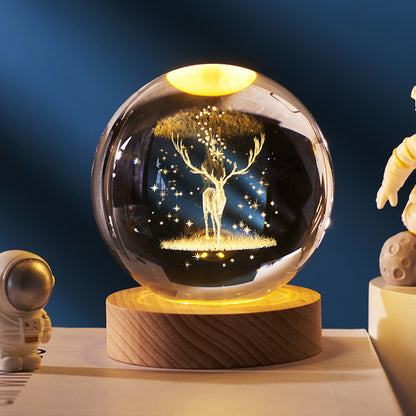 Globe™ – 3D Crystal Galaxy Lamp