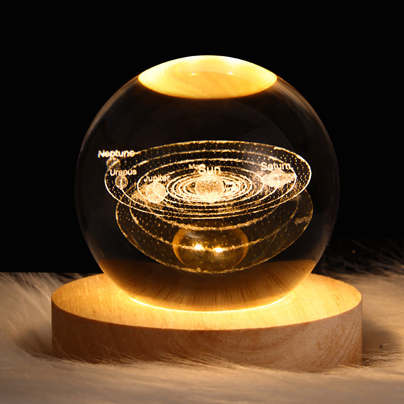 Globe™ – 3D Crystal Galaxy Lamp