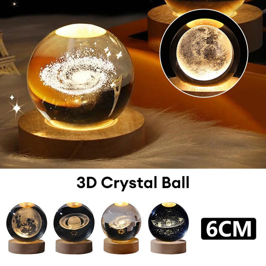 Globe™ – 3D Crystal Galaxy Lamp