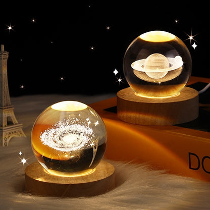 Globe™ – 3D Crystal Galaxy Lamp