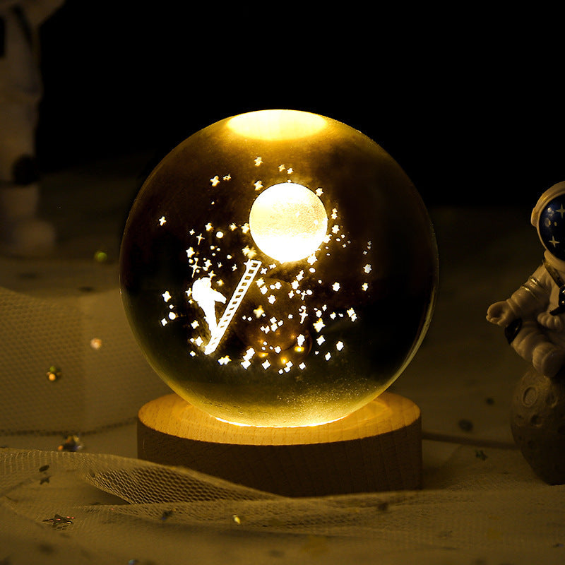 Globe™ – 3D Crystal Galaxy Lamp