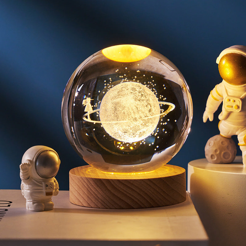 Globe™ – 3D Crystal Galaxy Lamp